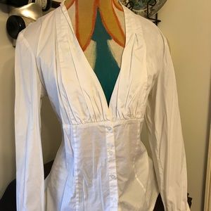 Mossimo white blouse-like long sleeve top